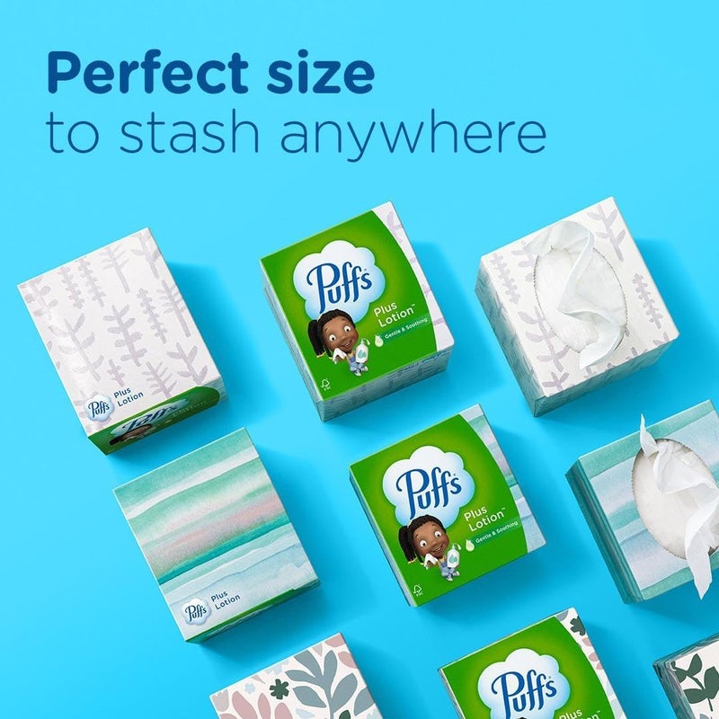 Puffs Plus Lotion Facial Tissues, 24 Family Boxes, 124 Tissues Per Box - Image 5